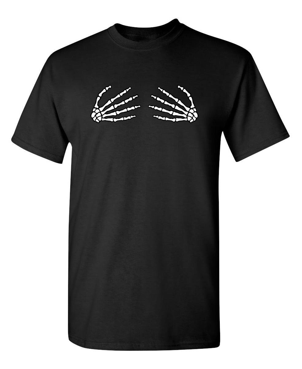 Skeleton Hands On Boobs T-Shirt